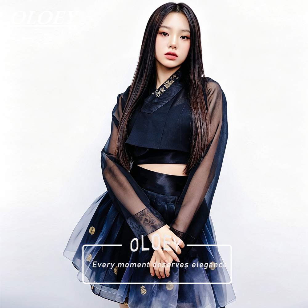 Modern Korean Lifestyle - OLOEY Vintage Kontrastowy Krótki Hanbok 2026