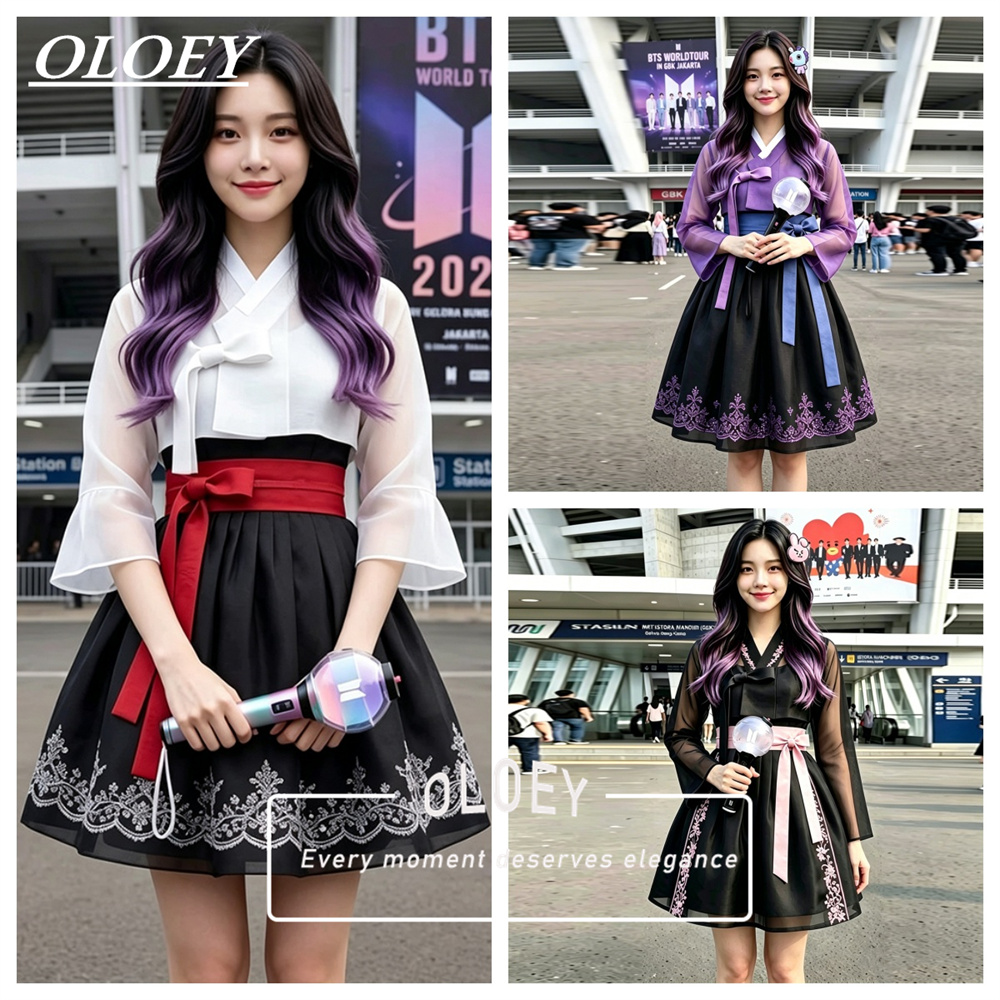 Modern Korean Lifestyle - OLOEY Nowoczesne Aplikacje Krótki Koncertowy Hanbok